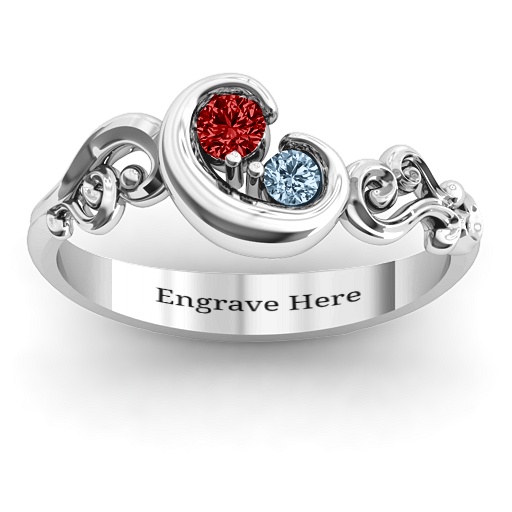 Cradle of Love  Personalised Ring - AMAZINGNECKLACE.COM