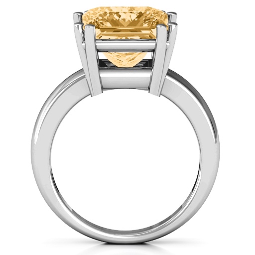 Basket Set Princess Cut Solitaire Personalised Ring - AMAZINGNECKLACE.COM