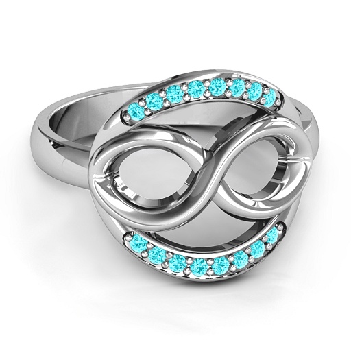 Karma of Love Infinity Personalised Ring - AMAZINGNECKLACE.COM