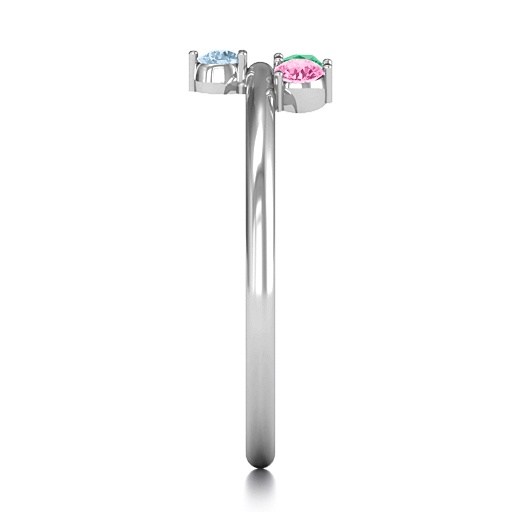 Stackable Sparkle 1-5 Stone Personalised Ring  - AMAZINGNECKLACE.COM