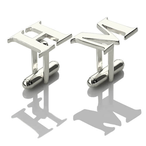 Best Designer Cufflinks with Initial Sterling Silver - AMAZINGNECKLACE.COM