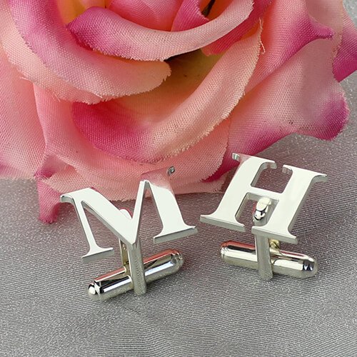 Best Designer Cufflinks with Initial Sterling Silver - AMAZINGNECKLACE.COM