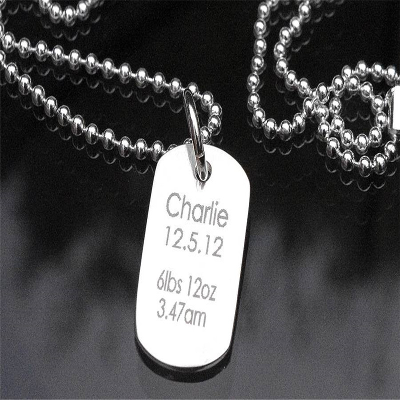 Personalised Print Dog Tag - AMAZINGNECKLACE.COM