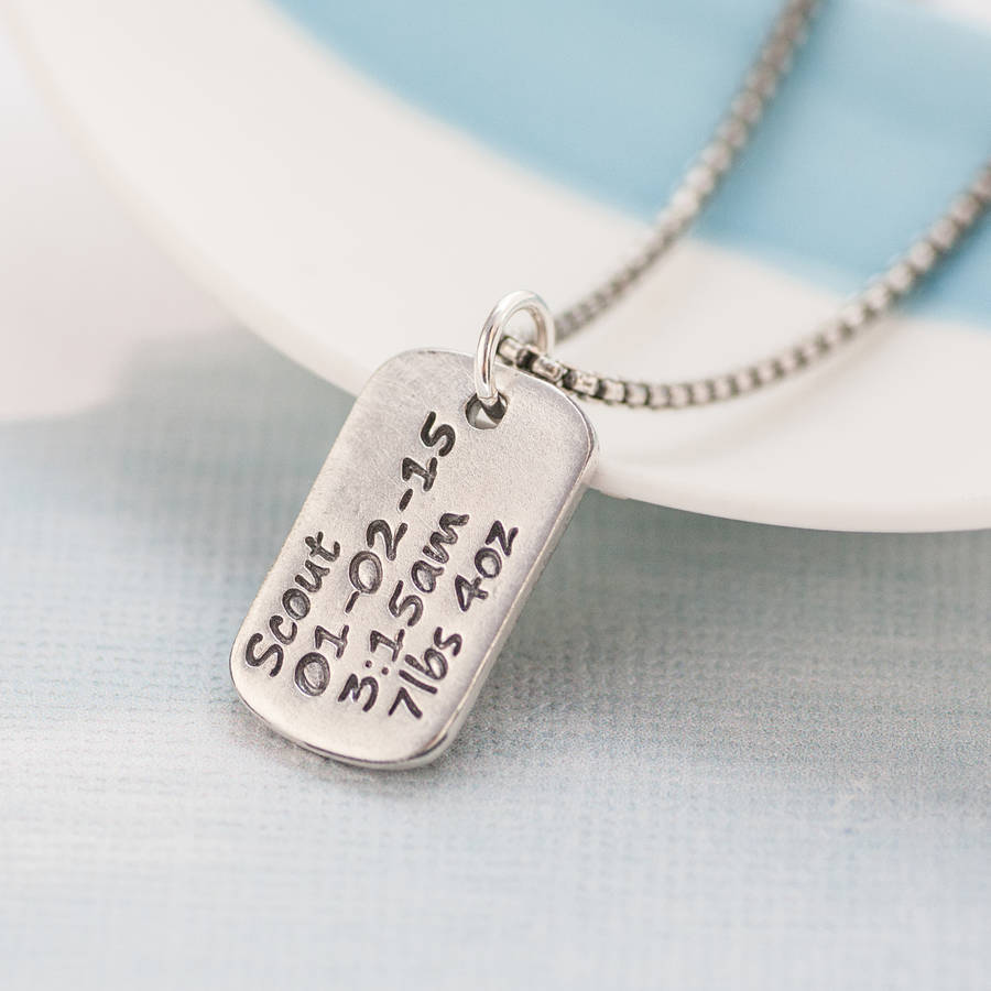 Fashion personalised dog tags