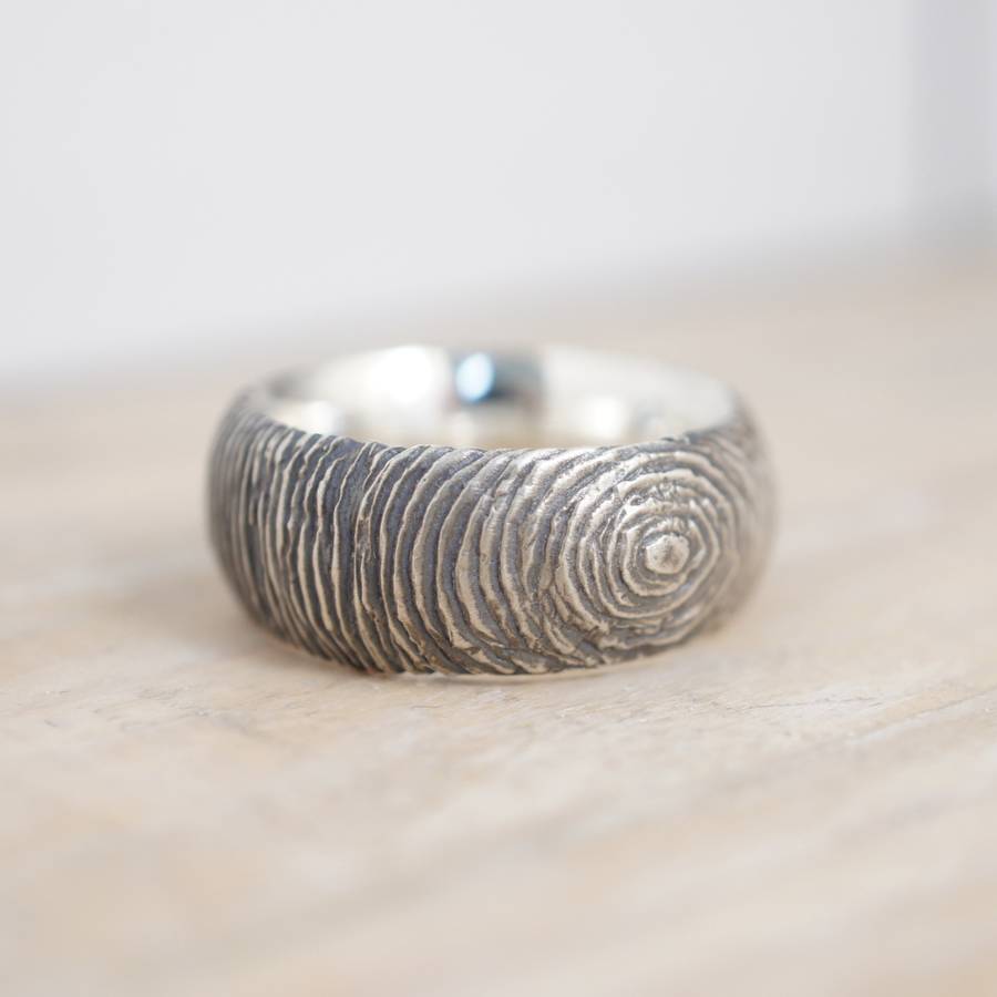 Silver Slate Personalised Ring - AMAZINGNECKLACE.COM