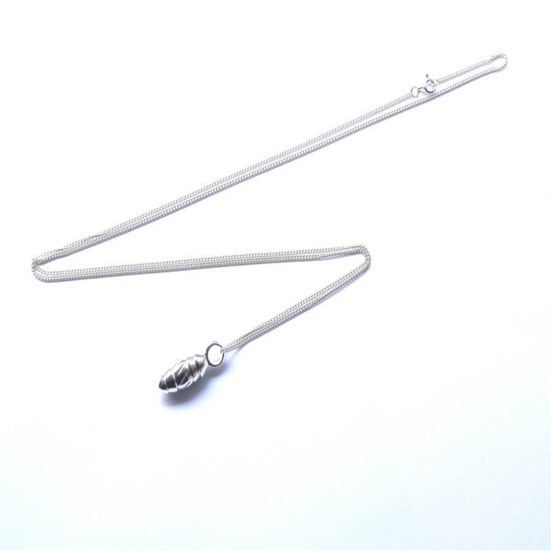 Silver Toggle Twisted Pendant - AMAZINGNECKLACE.COM